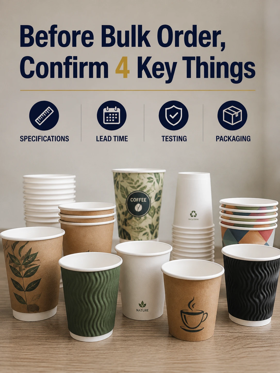 4 Things to Confirm Before Your Next Paper Cup Bulk Order